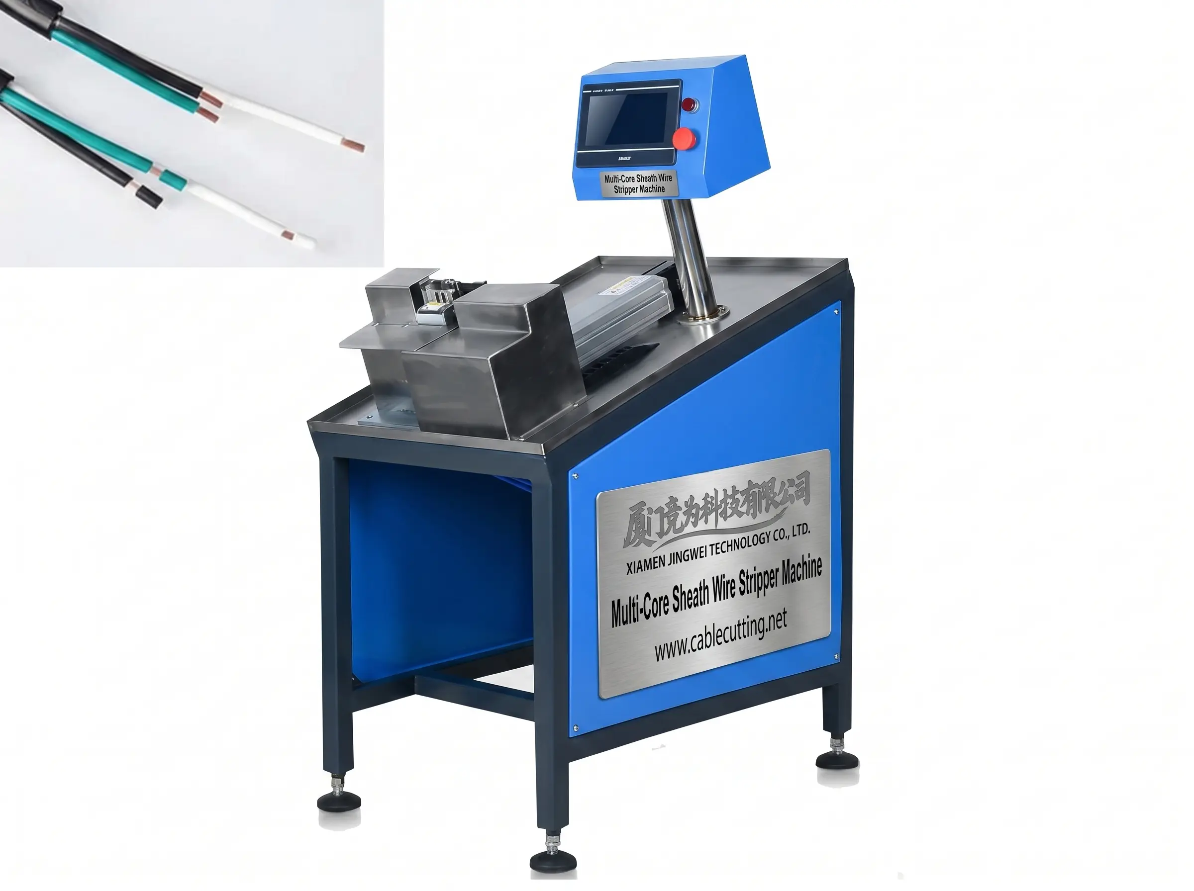 เครื่องปอกปลอกสายไฟหลายแกน WPM-25-290 สำหรับงานปอกยาวและสั้น
