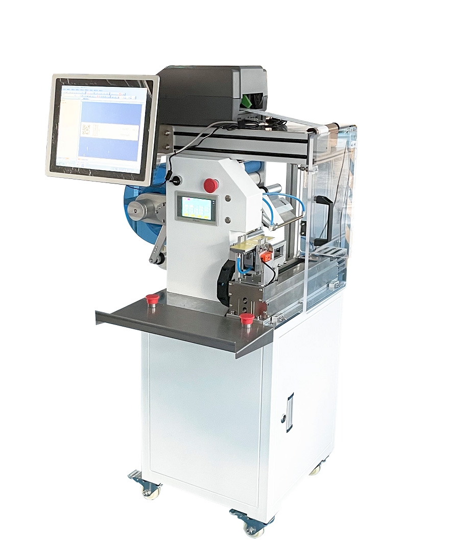 เครื่องพับและติดฉลากลวดกึ่งอัตโนมัติ JW-T107