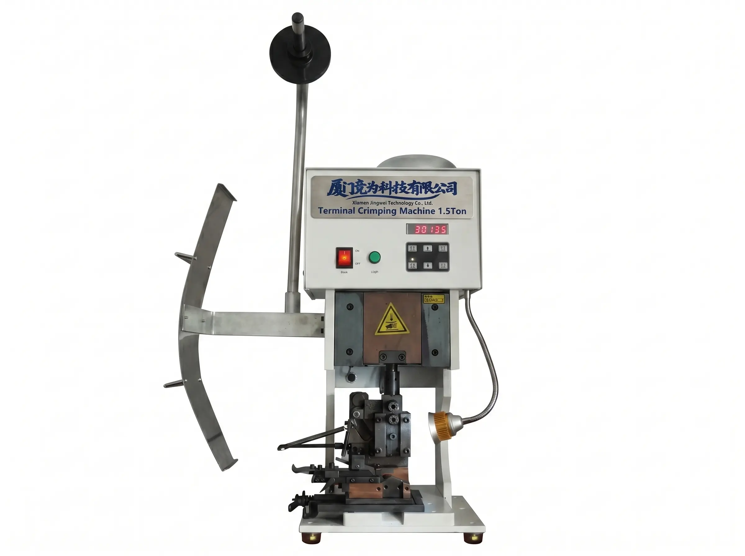 เครื่องปั๊มหัวเทอร์มินอลอัตโนมัติ WPM-1500S | เครื่องผลิตสายไฟคุณภาพสูงจาก JINGWEI