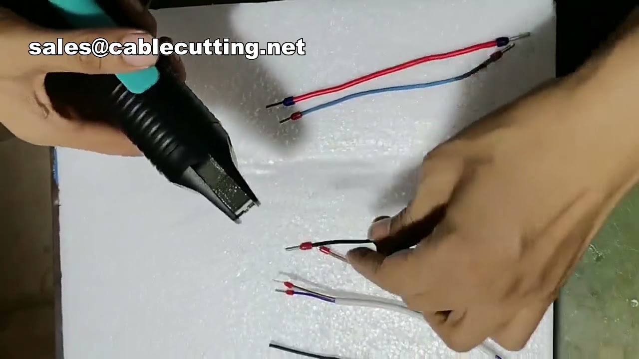 Handheld European Style Tube Terminal Pneumatic Crimping Tool Insulated Terminal Connector Crimping