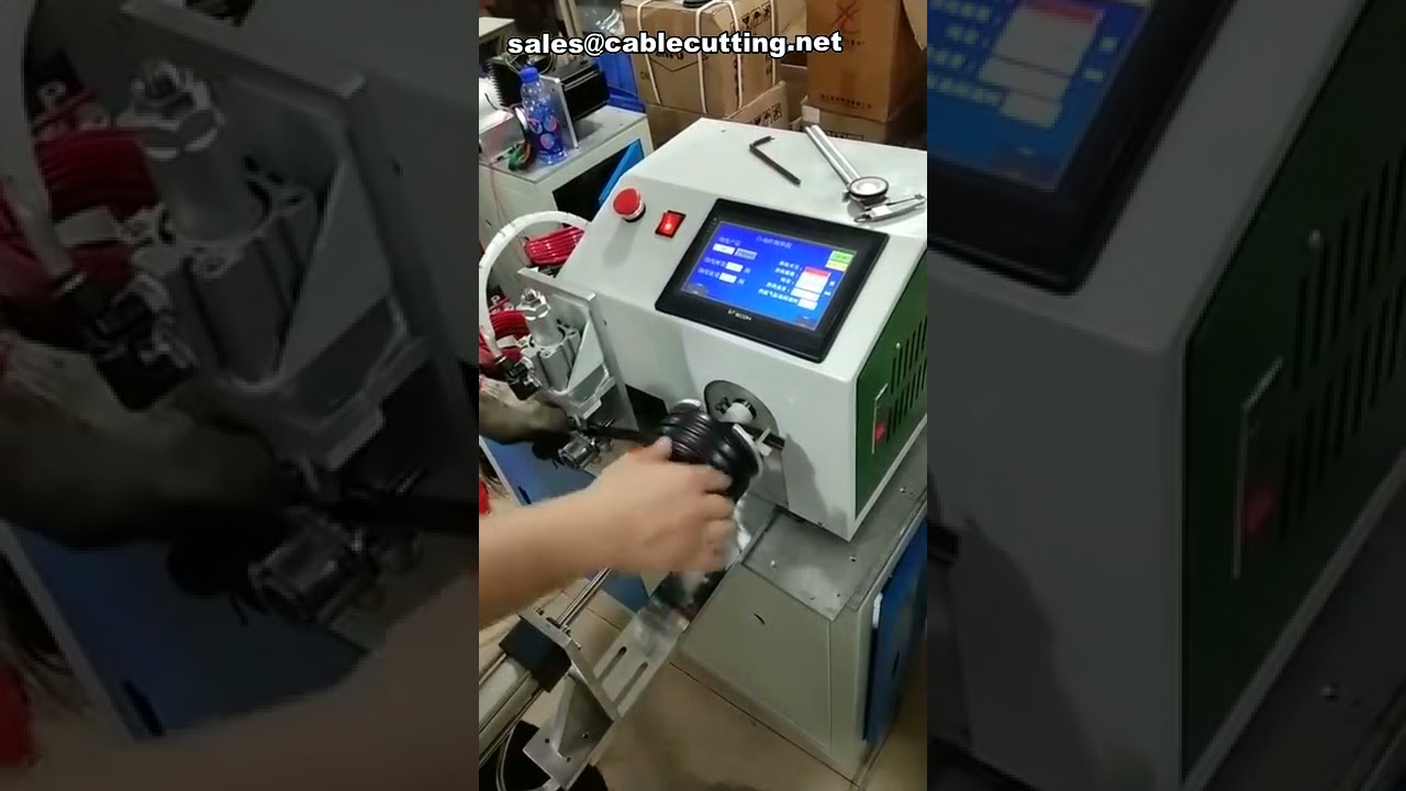เครื่องม้วนสายเคเบิลอัตโนมัติ พร้อมระบบวัดความยาวสาย | เครื่องม้วนลวด