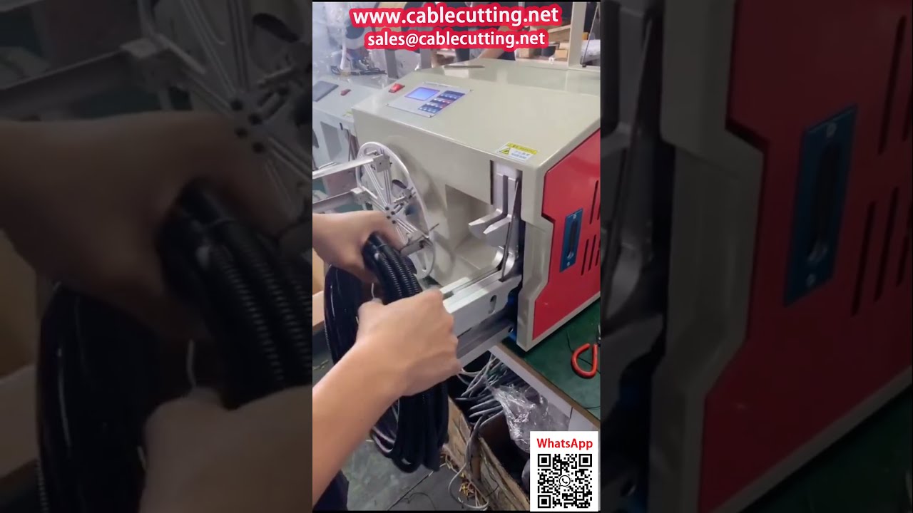 เครื่องม้วนและรัดสายเคเบิลอัตโนมัติสำหรับมัดรวมสายไฟและปลอกหุ้มวงแหวน