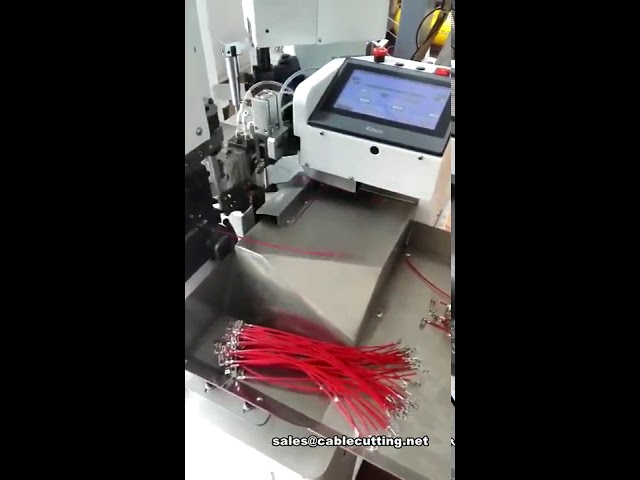 เครื่องตัดลวด ปอกสายไฟ และ Crimping ขั้วต่ออัตโนมัติเต็มรูปแบบ | เครื่องจักรระบบอัตโนมัติสำหรับโรงงาน