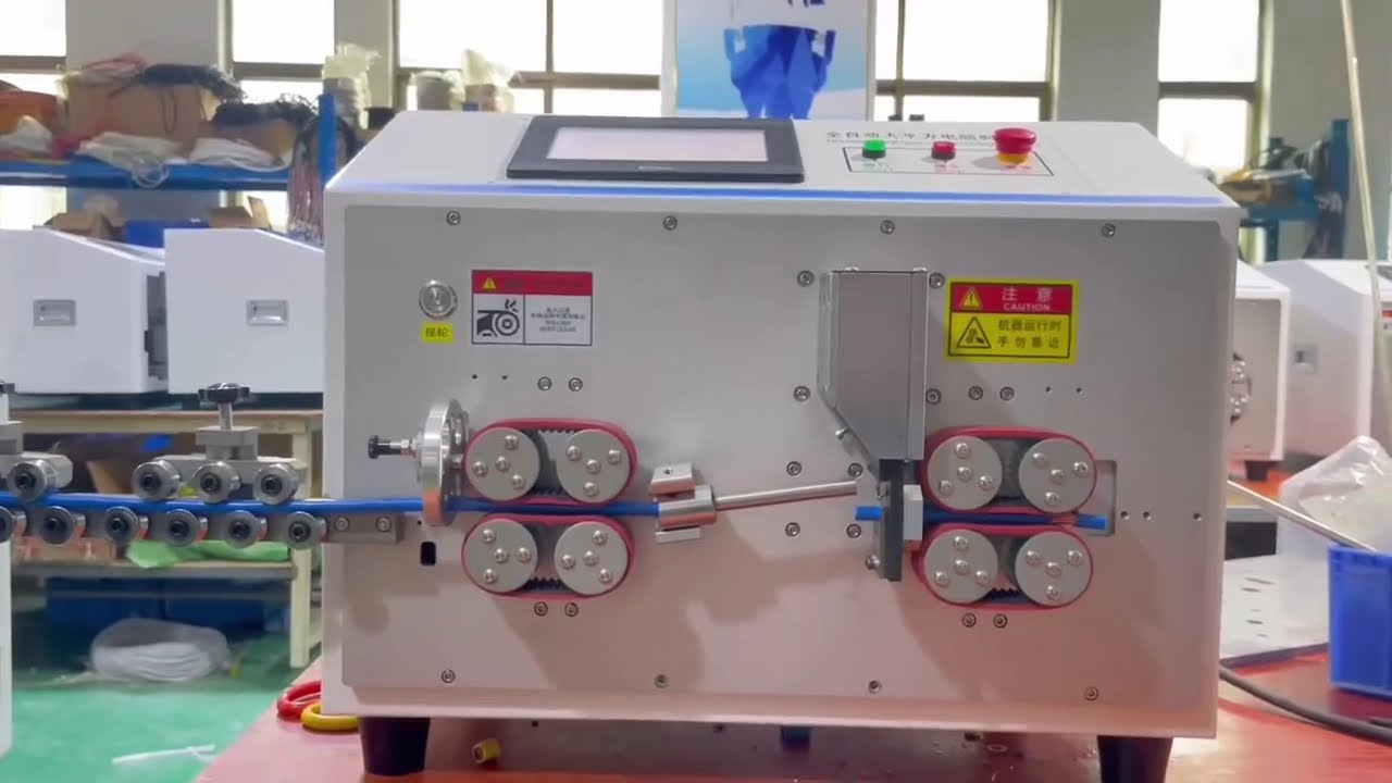 คลิปจริง! เครื่องตัดสายไฟสี่เหลี่ยมไฟฟ้าเต็มรูปแบบ BV-25 ทำงานจริง