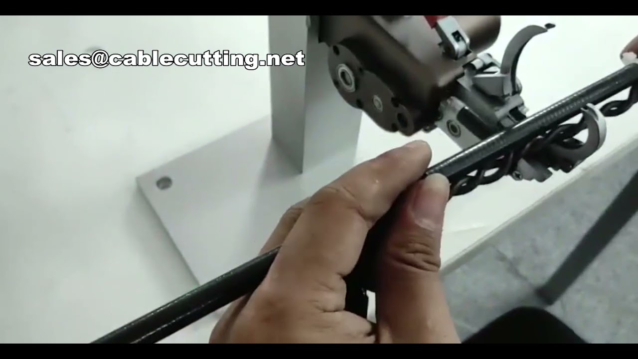 เครื่องผูกสายรัดไนลอนอัตโนมัติแบบมือถือ | เครื่องรัดสายไฟไฟฟ้าสำหรับงานสายพาน