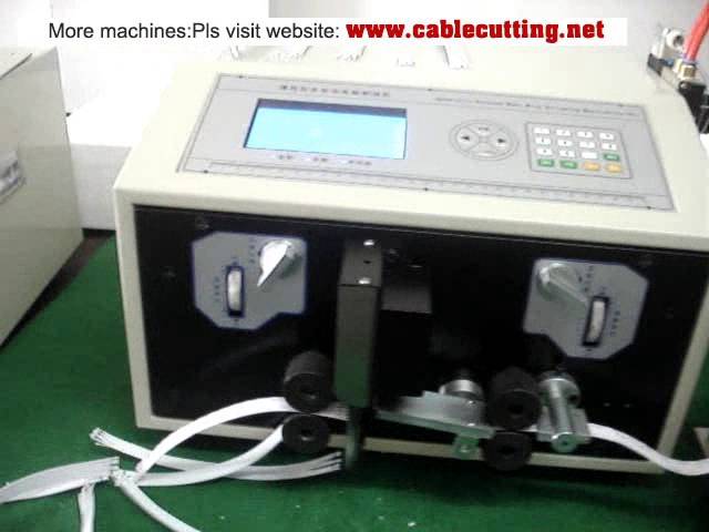 เครื่องปอกและตัดสายแบน พร้อมระบบตัดแยกอัตโนมัติ (WPM-09E+S)
