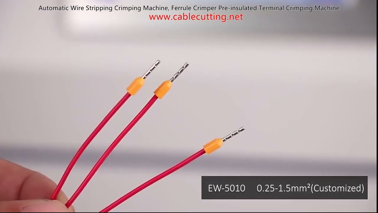 เครื่องปอกและ crimp สายอัตโนมัติ | เครื่อง crimp หัวเข็ม และเทอร์มินอลหุ้มฉนวน