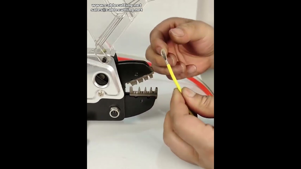 เครื่องย้ำสายลม Pneumatic พร้อมแม่พิมพ์เปลี่ยนได้ สำหรับย้ำขั้วต่อทุกประเภท | คุณภาพสูง