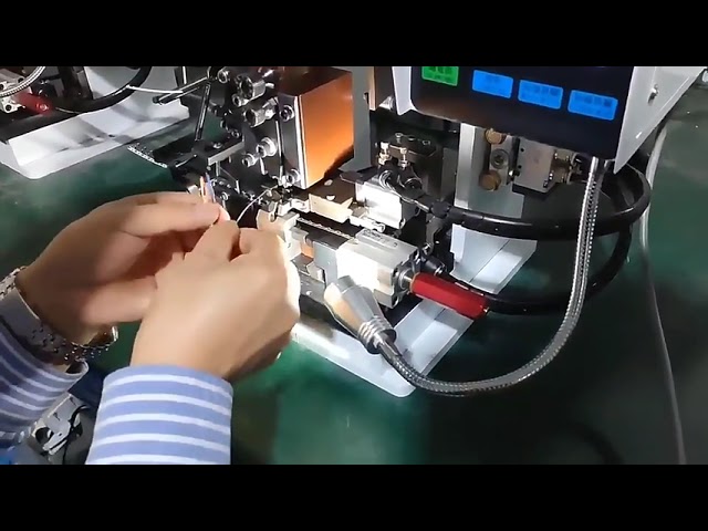 เครื่องตัดและคริมป์สายไฟอัตโนมัติ ครบจบในเครื่องเดียว | เครื่องปอกสายไฟและใส่ขั้วต่อ