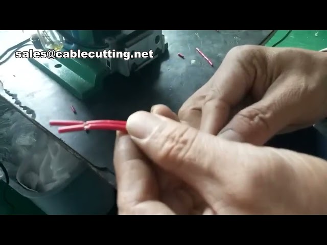 เครื่องปอกสายไฟแนวตั้ง กึ่งอัตโนมัติ เครื่องปอกสายไฟไฟฟ้า | Vertical Wire Stripping Machine