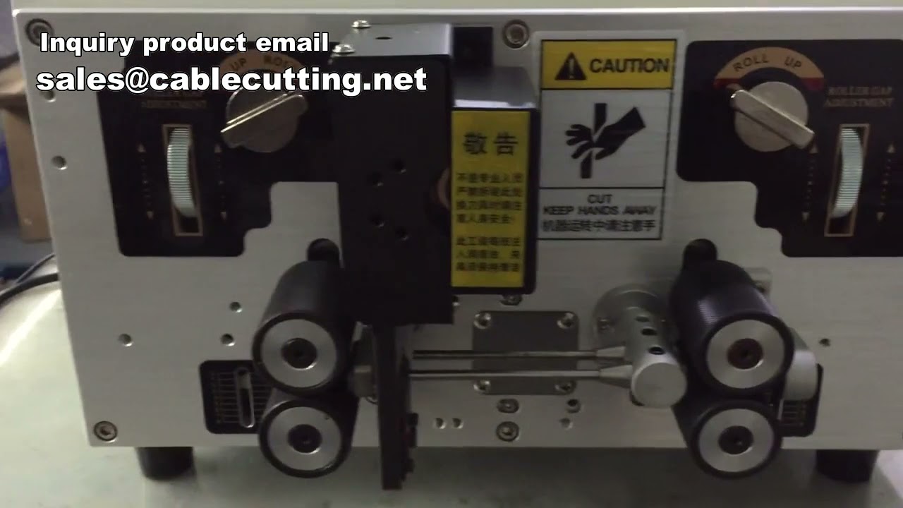 เครื่องตัดและลอกฉนวนสายไฟคู่ระบบอัตโนมัติ | Double Wire Stripping Cutting Machine