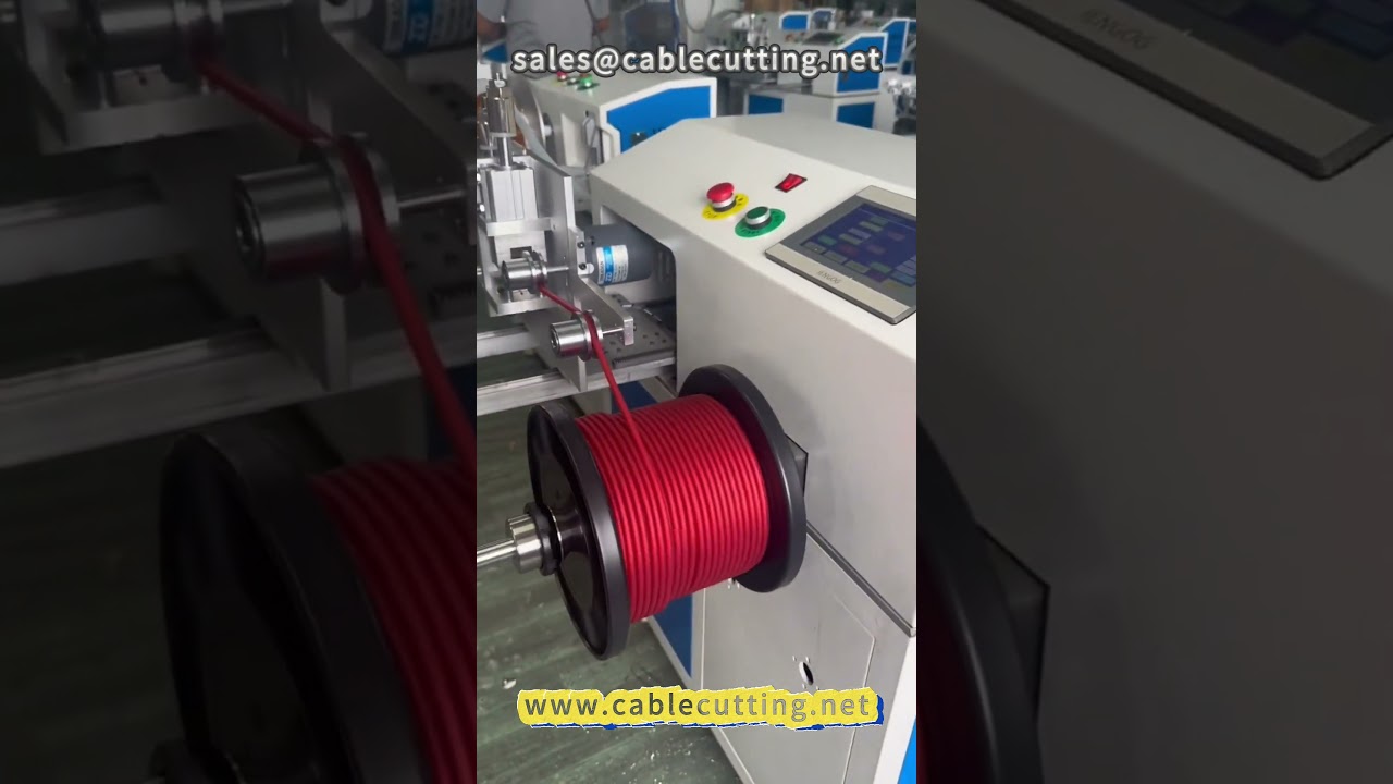 42  Automatic meter, placement, cutting, winding machine # winding machine # wire processing # audio