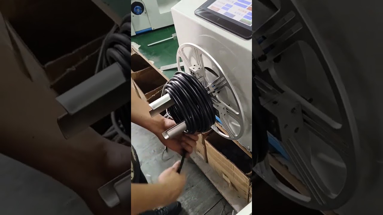 เครื่องม้วนและมัดลวดขนาดใหญ่สำหรับโรงงาน | เพิ่มประสิทธิภาพการผลิต #เครื่องจักร #โรงงาน