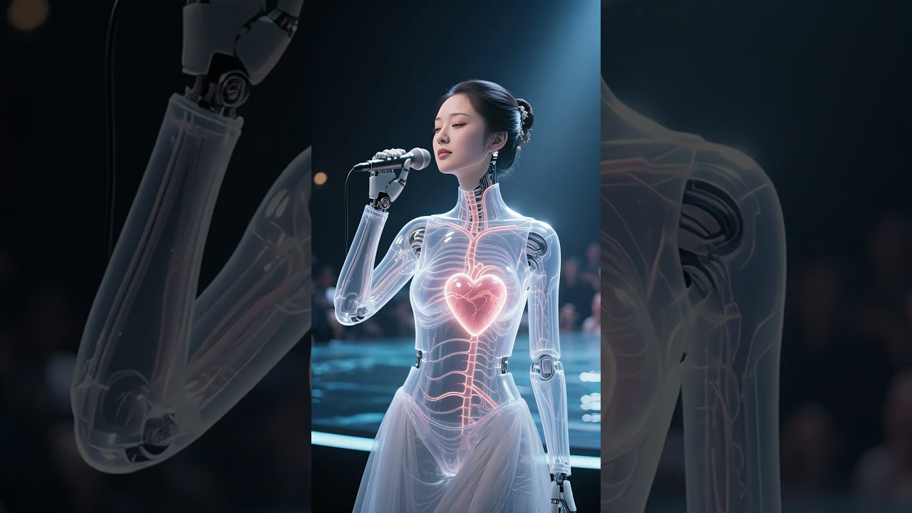 เสียงร้องอันไพเราะเหนือธรรมชาติจากหุ่นยนต์และ AI #robot #music #ai