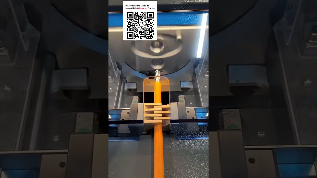 EV High Voltage Cable Shield Processing Machine Strip, Cut & Fold Back Braid