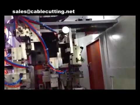 เครื่องจักรอัตโนมัติสำหรับติดตั้งปลั๊กสามขา (Three Pin Plug Crimping Machine)