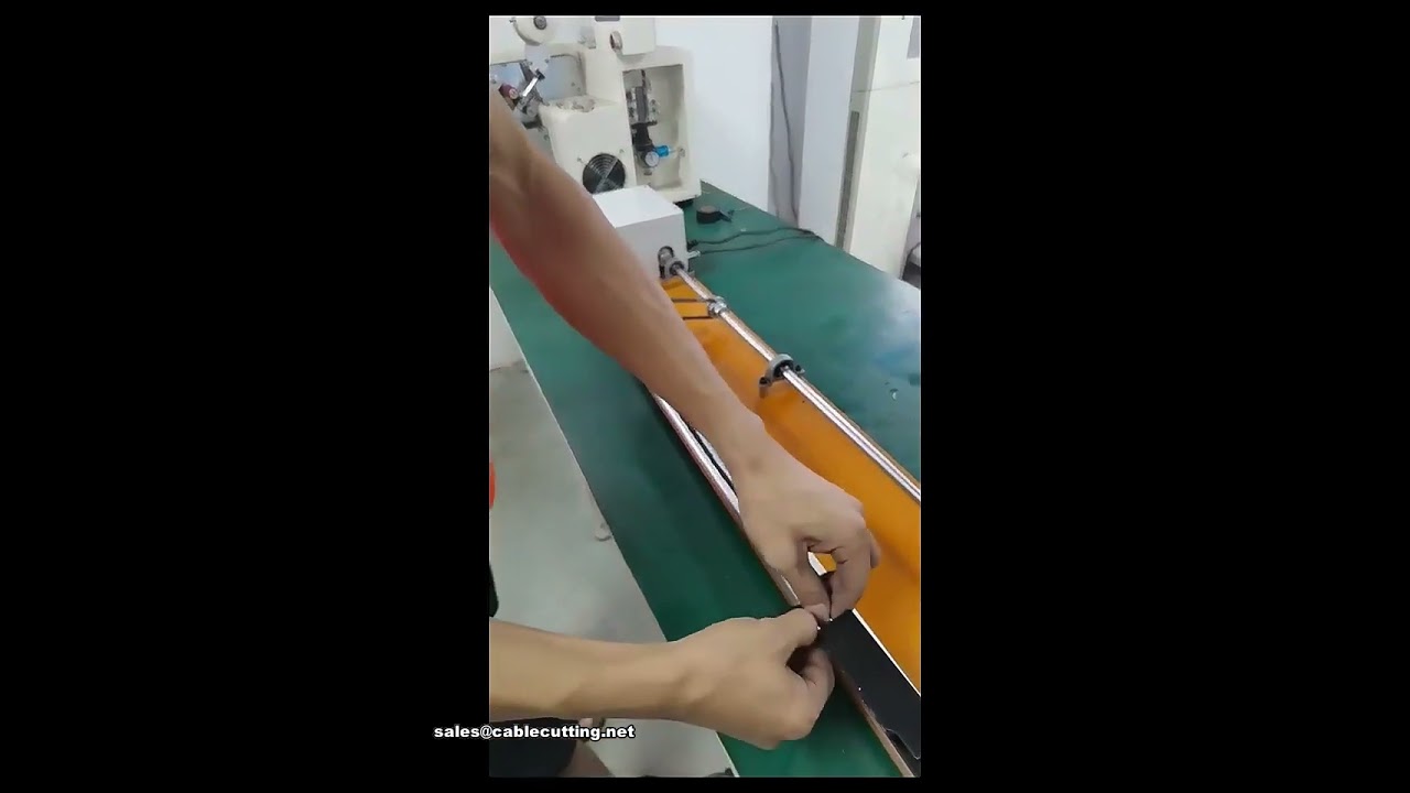เครื่องพันเทปสายไฟ PVC กึ่งอัตโนมัติ พันหุ้มเต็มวง