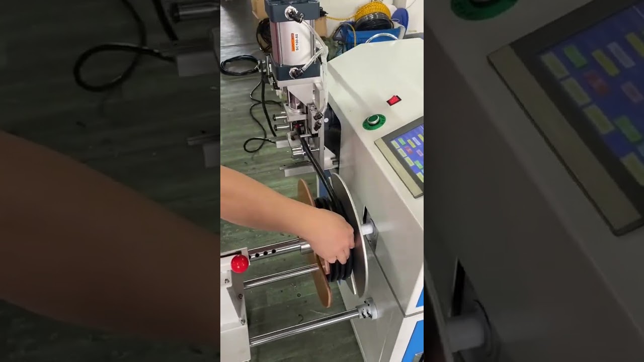 เครื่องม้วนสายไฟอเนกประสงค์ ม้วนกลับได้ แม่นยำ ปรับความเร็วได้ จัดเรียงเรียบร้อย #โรงงาน