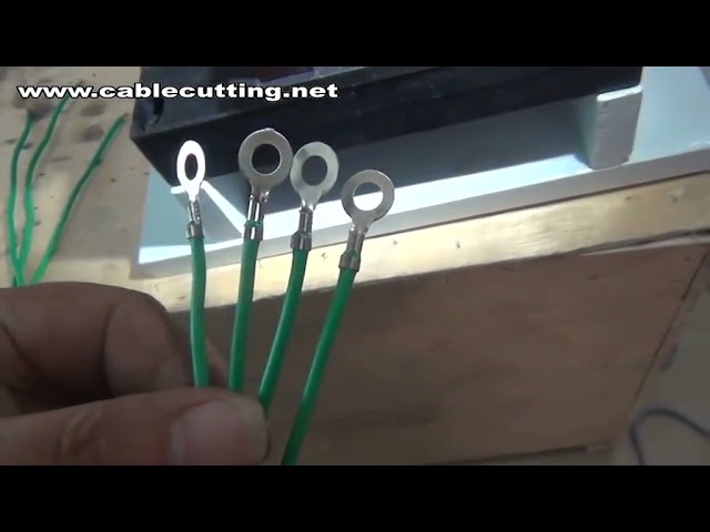 เครื่อง crimping สายไฟกึ่งอัตโนมัติ | เครื่อง crimping ขั้วต่อสายไฟขนาด 10 ตร.มม.