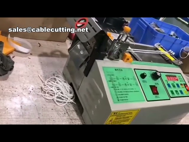 เครื่องตัดห่วงยางยืดสำหรับหน้ากากอนามัย | Elastic Earloop Cutting Machine