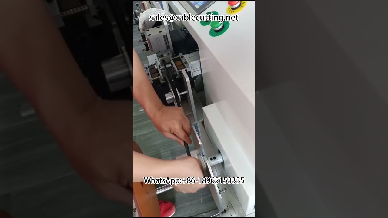 เครื่องปอกสายไฟ ตัดวัดความยาว เรียงลำดับ ม้วน และรัดสายไฟอัตโนมัติ | ระบบผลิตสายไฟอัตโนมัติ
