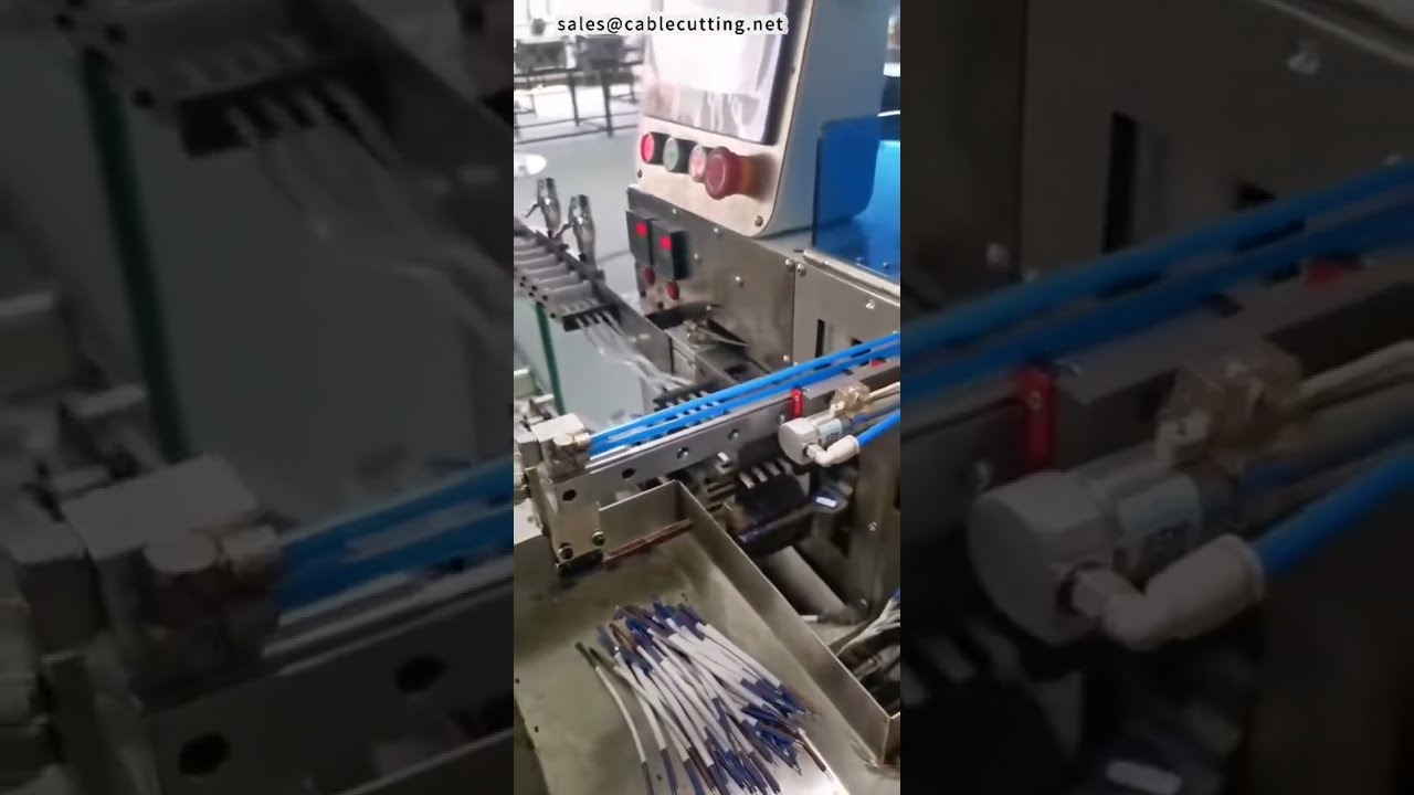 เครื่องจุ่มดีบุกสองหัวสำหรับสายเคเบิลแบบแบน | อุปกรณ์สายรัดในโรงงาน #machine #factory #cnc