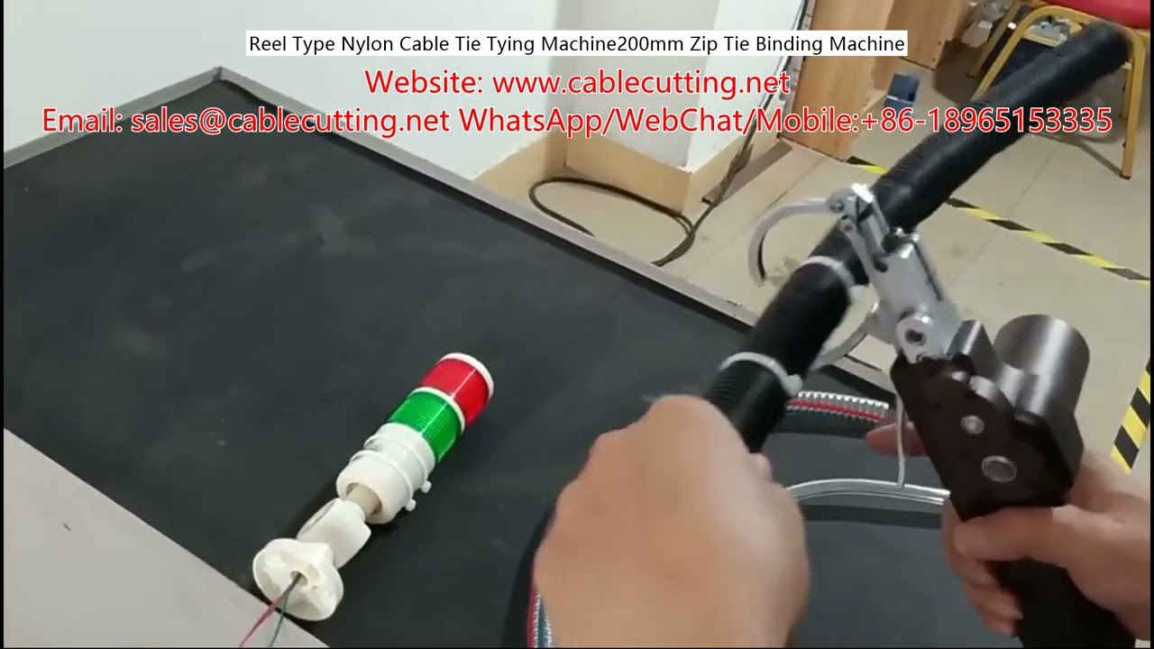 Reel Type Nylon Cable Tie Tying Machine200mm Zip Tie Binding Machine