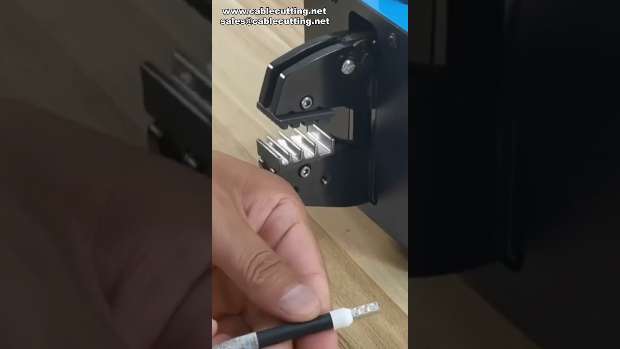 สาธิตการย้ำหัวเทอร์มินอลท่อด้วยเครื่องกดลม (Pneumatic Wire Crimper) #โรงงาน #เครื่องจักร #DIY